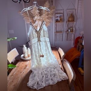 Cupshe Elegant Lace White Dress